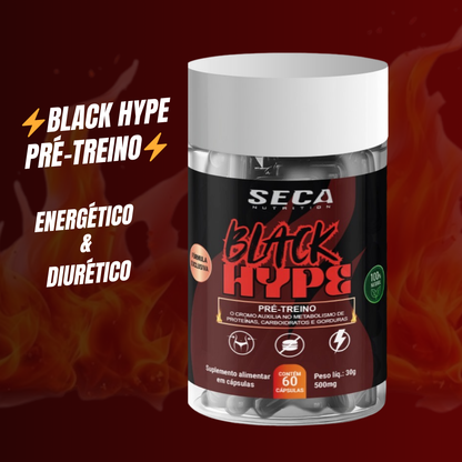PRÉ-TREINO BLACK⚡️HYPE (Performance & Diurético)